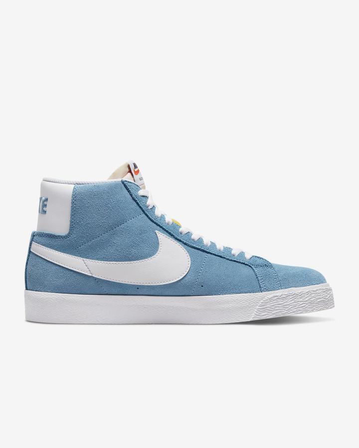 Nike SB Zoom Blazer Mid Muške Skate Obuća Bijele | HR-52860XUDC