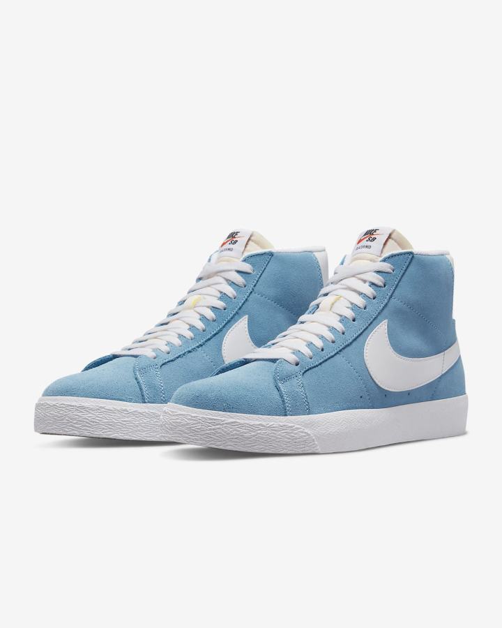 Nike SB Zoom Blazer Mid Muške Skate Obuća Bijele | HR-52860XUDC