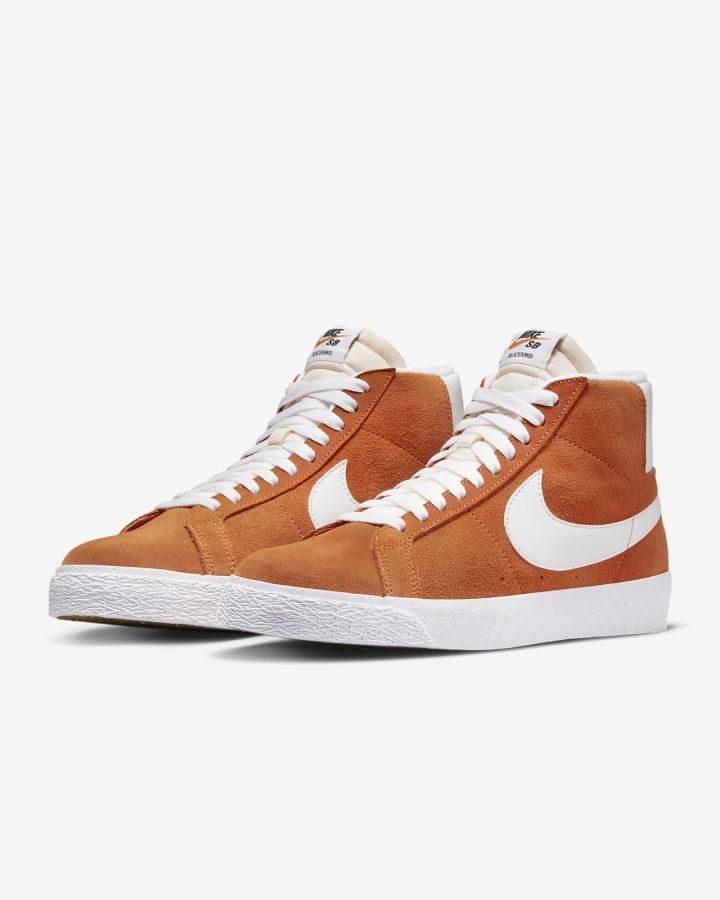 Nike SB Zoom Blazer Mid Muške Skate Obuća Narančaste Bijele | HR-65839MVYT