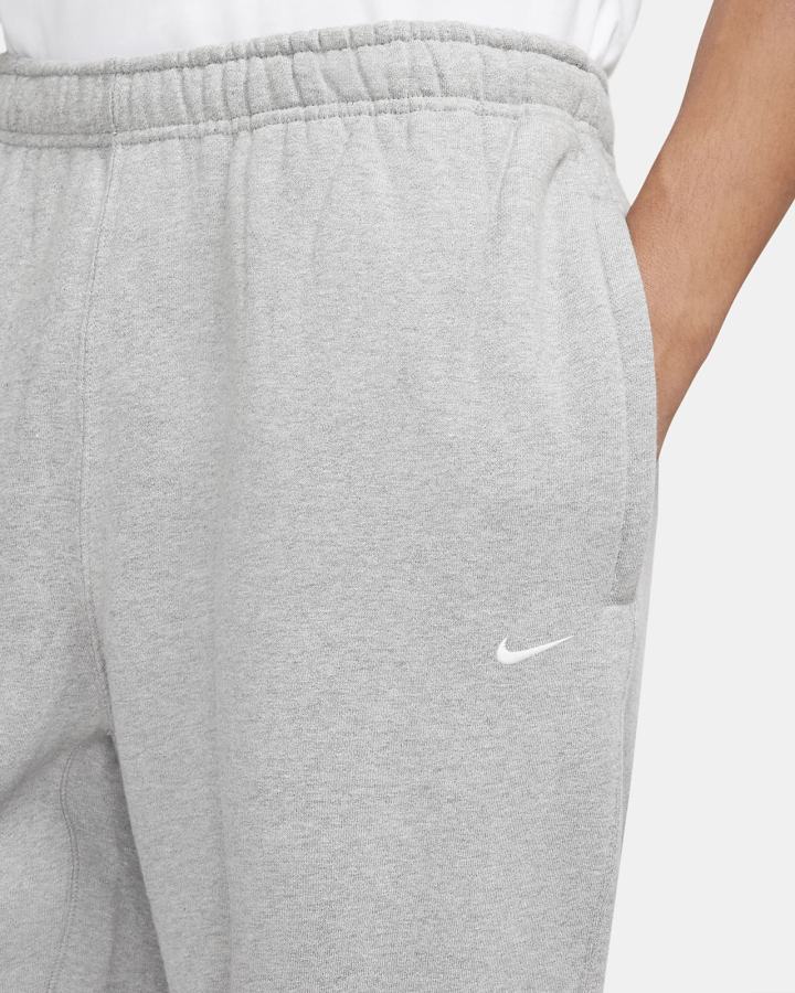 Nike Solo Swoosh Fleece Muške Hlače Tamno Sive Bijele | HR-59637PNCJ