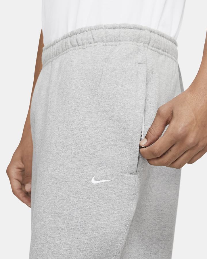 Nike Solo Swoosh Fleece Muške Hlače Tamno Sive Bijele | HR-59637PNCJ