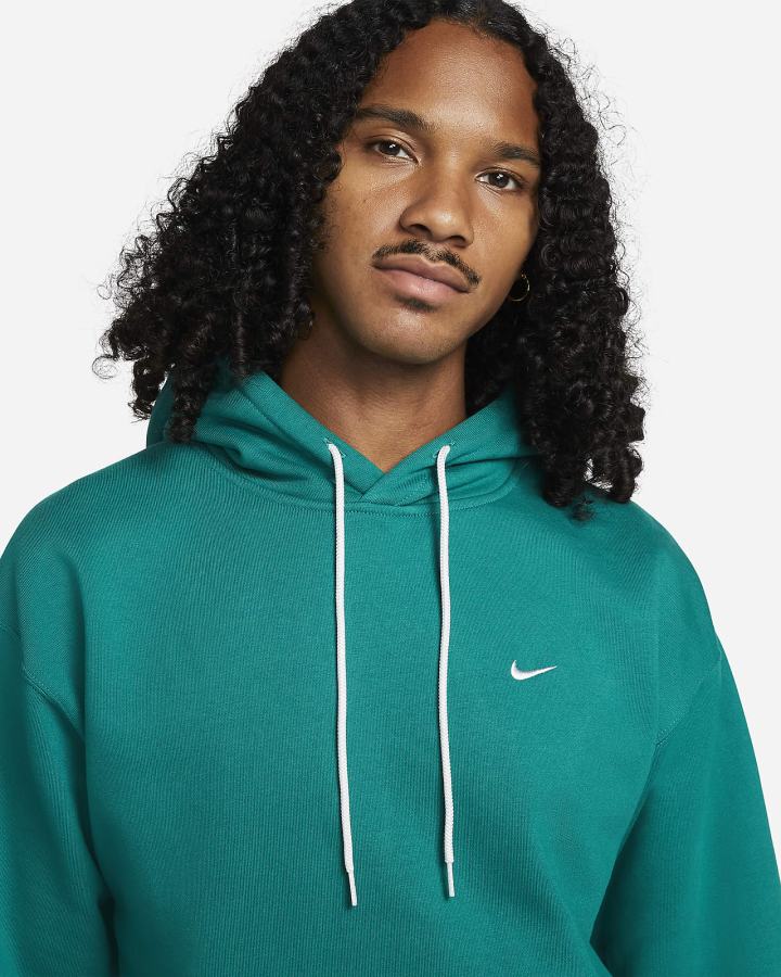 Nike Solo Swoosh Fleece Muške Majica S Kapuljačom Zelene Bijele | HR-71938TYEP