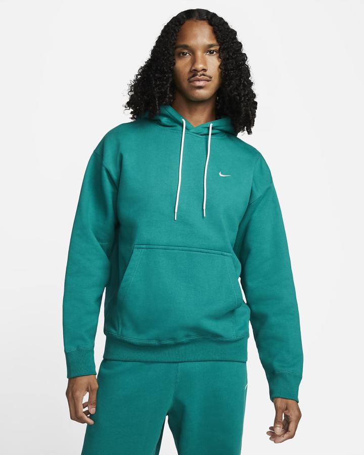 Nike Solo Swoosh Fleece Muške Majica S Kapuljačom Zelene Bijele | HR-71938TYEP