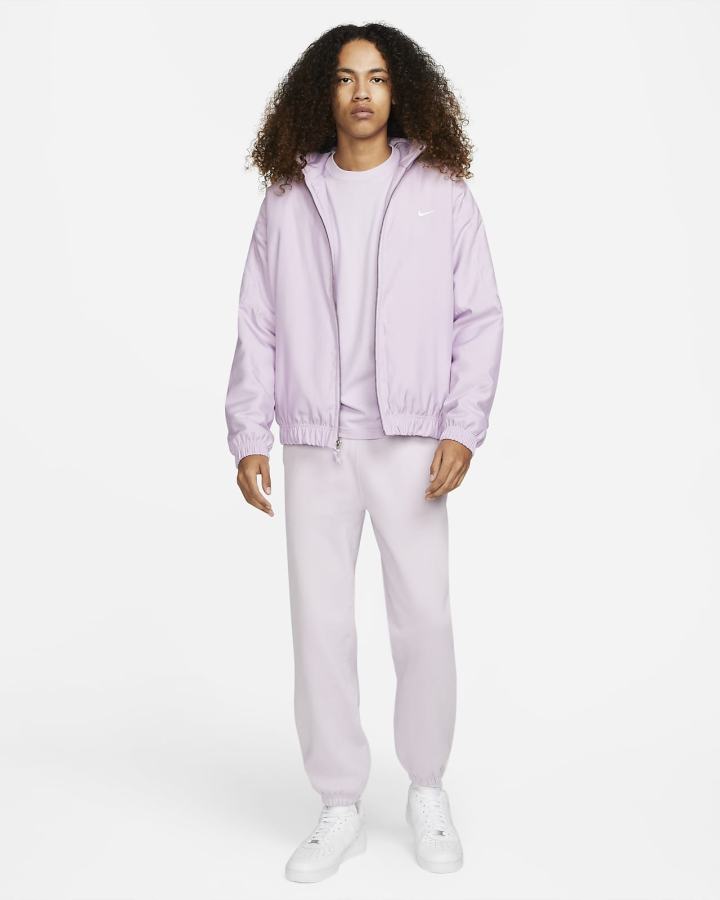 Nike Solo Swoosh Satin Bomber Muške Jakne Crne Bijele | HR-07248XRLF