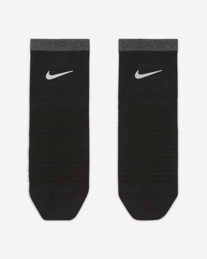 Nike Spark Lightweight Running Ankle Muške Čarape Crne | HR-83526LWMI