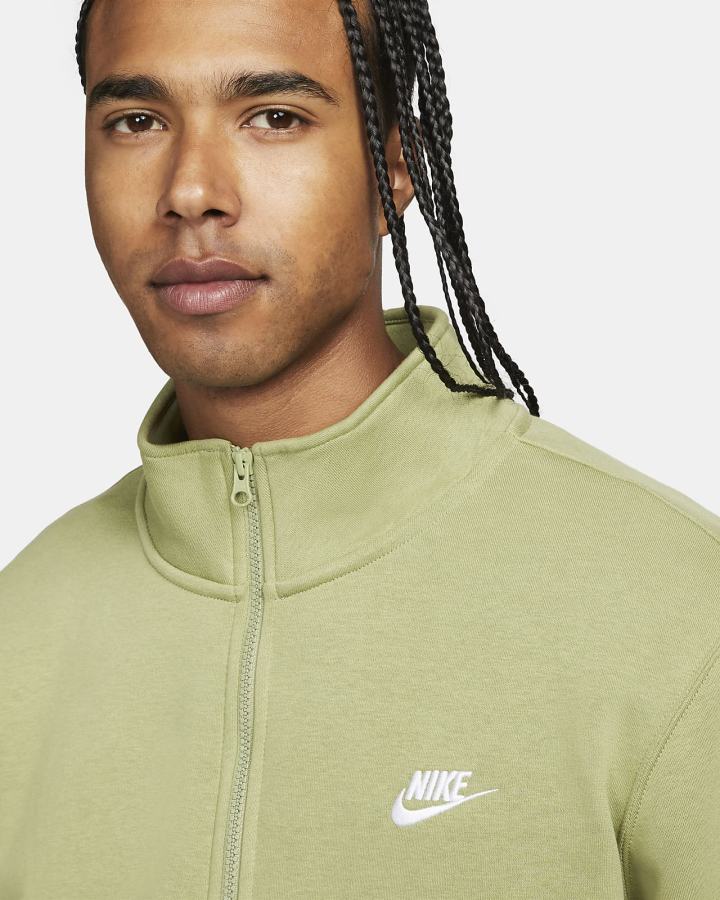 Nike Sportswear Club Brushed-Back 1/2-Zip Muške Pulover Bijele | HR-36418IQFW