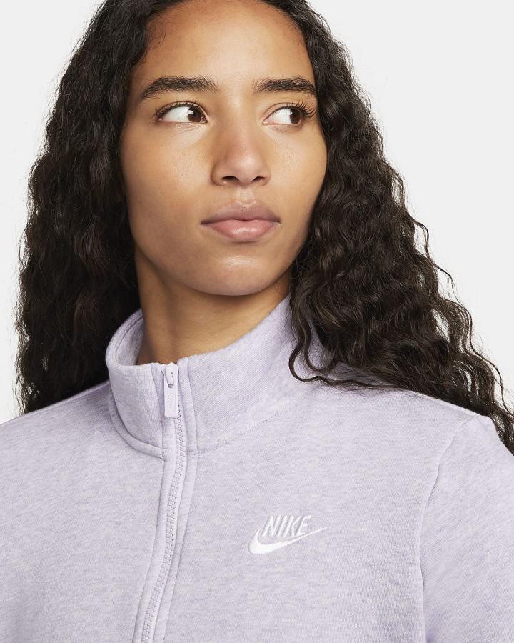 Nike Sportswear Club Fleece 1/2-Zip Ženske Dukserice Bijele | HR-02918TOEQ