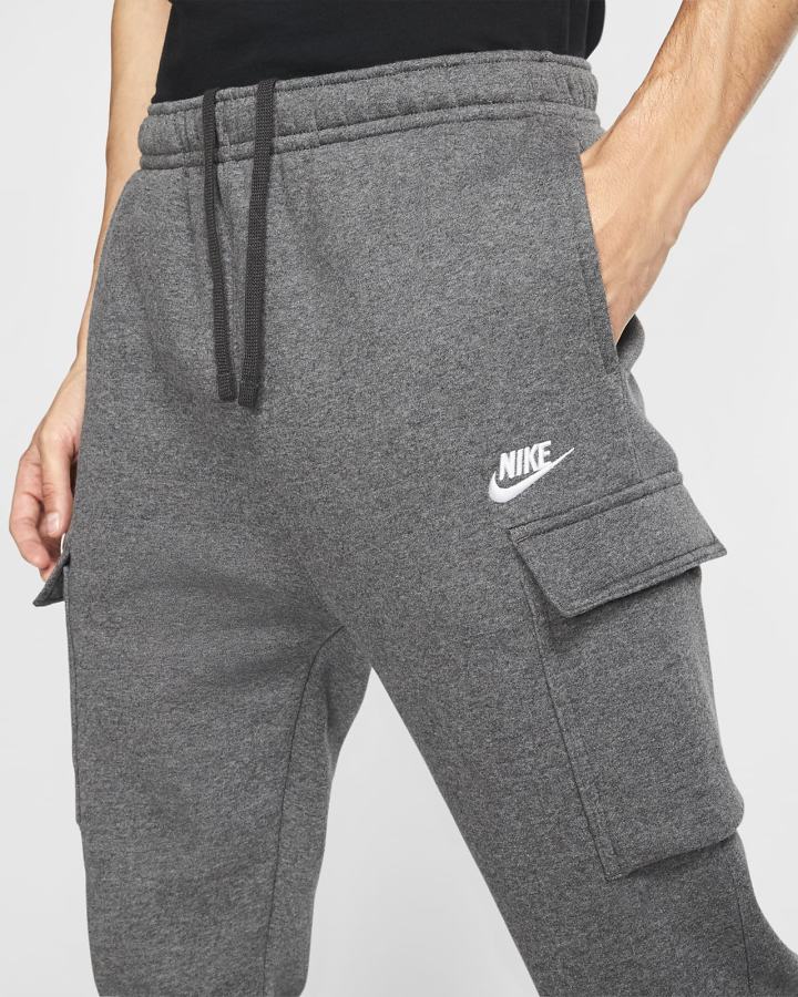 Nike Sportswear Club Fleece Cargo Muške Hlače Sive Bijele | HR-89063LWKT