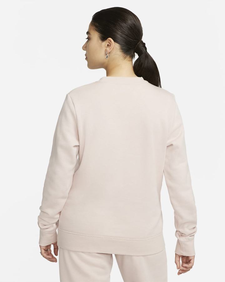 Nike Sportswear Club Fleece Crew-Neck Ženske Dukserice Roze Bijele | HR-20851FXHW