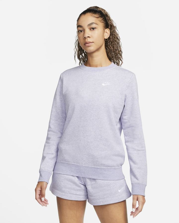 Nike Sportswear Club Fleece Crew-Neck Ženske Dukserice Bijele | HR-21963UPXG