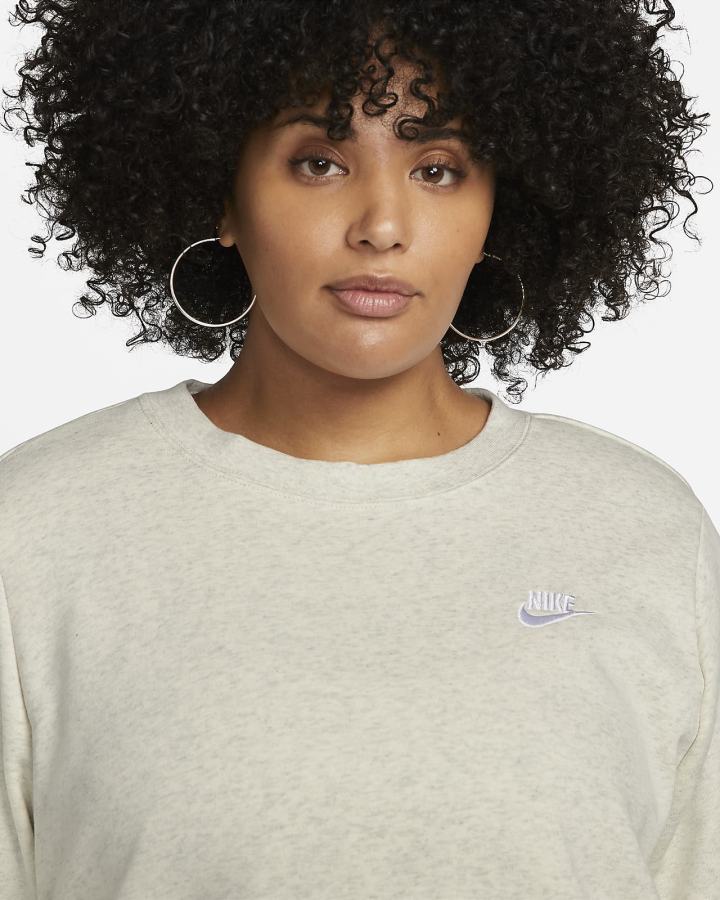 Nike Sportswear Club Fleece Crew-Neck Ženske Dukserice Bež Bijele | HR-27346GXLH