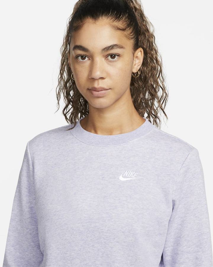 Nike Sportswear Club Fleece Crew-Neck Ženske Dukserice Bijele | HR-45719IHAU