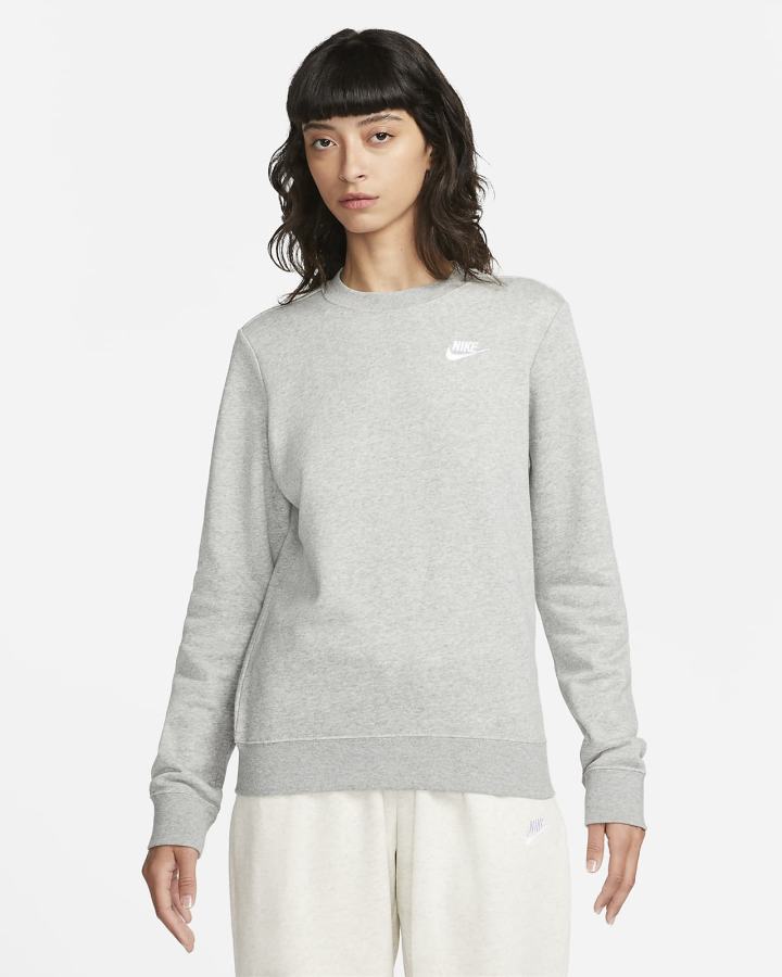 Nike Sportswear Club Fleece Crew-Neck Ženske Dukserice Žute Bijele | HR-60149FMWT