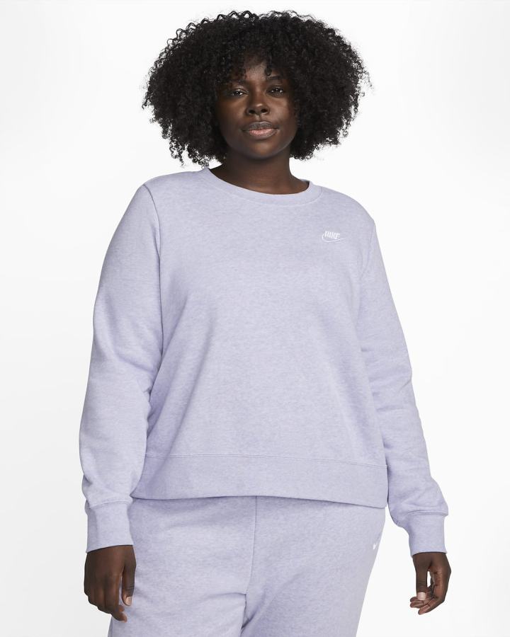 Nike Sportswear Club Fleece Crew-Neck Ženske Dukserice Bež Bijele | HR-72938ODSB