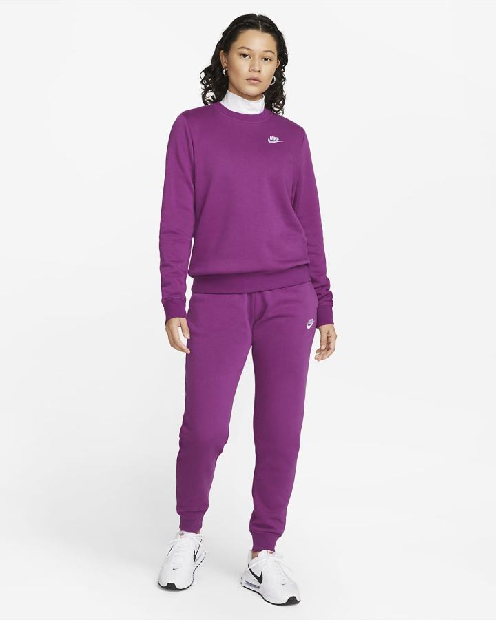 Nike Sportswear Club Fleece Crew-Neck Ženske Dukserice Bijele | HR-73804CKBI