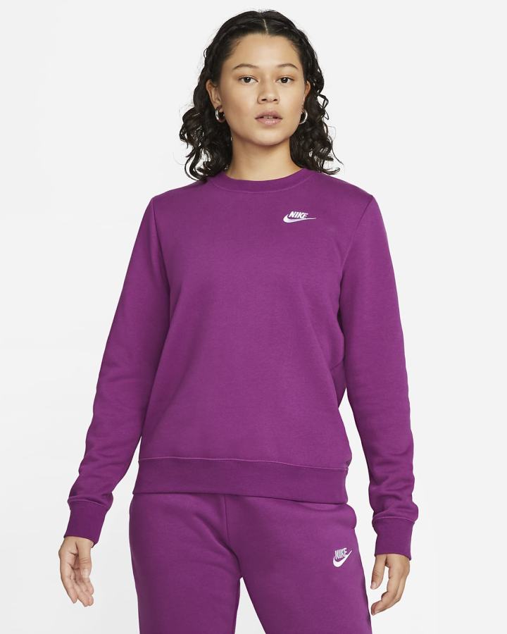 Nike Sportswear Club Fleece Crew-Neck Ženske Dukserice Bijele | HR-73804CKBI