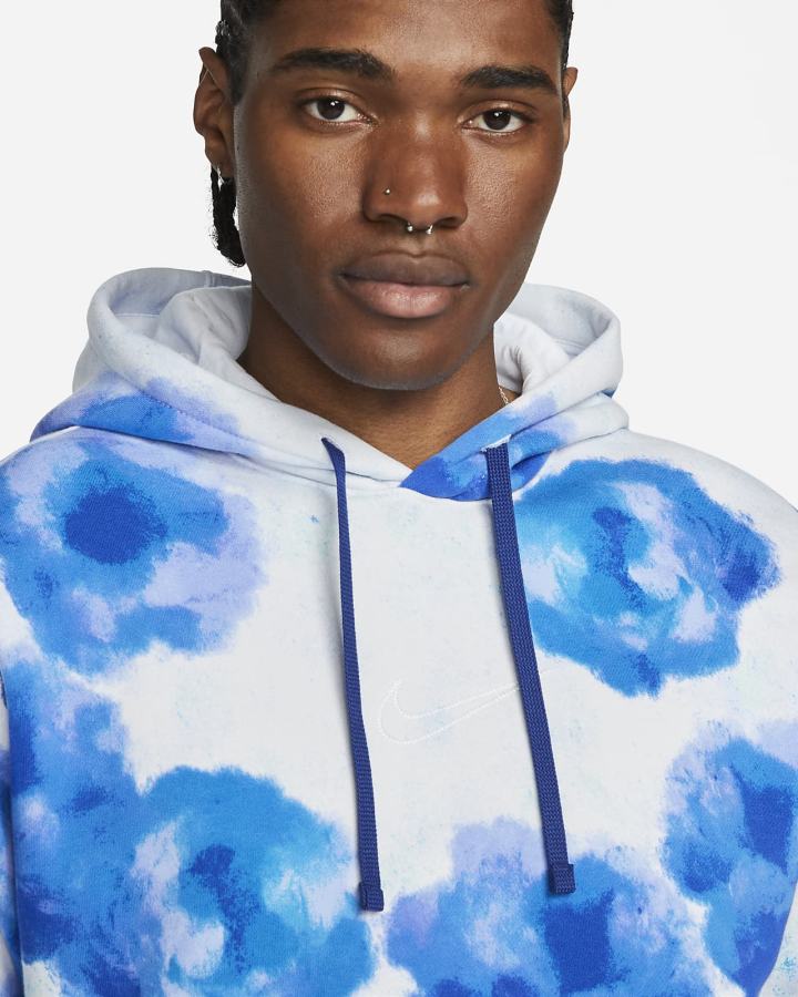 Nike Sportswear Club Fleece Floral Muške Majica S Kapuljačom Sive | HR-60183DUZA