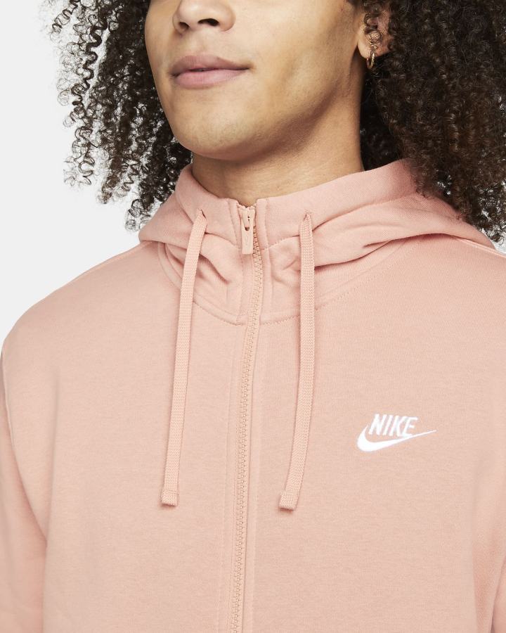 Nike Sportswear Club Fleece Full-Zip Muške Majica S Kapuljačom Bijele | HR-74825UOWB