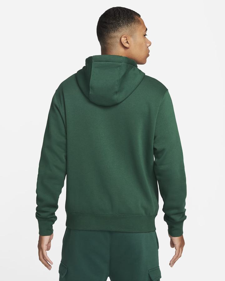 Nike Sportswear Club Fleece Full-Zip Muške Majica S Kapuljačom Zelene Bijele | HR-90427JTMP