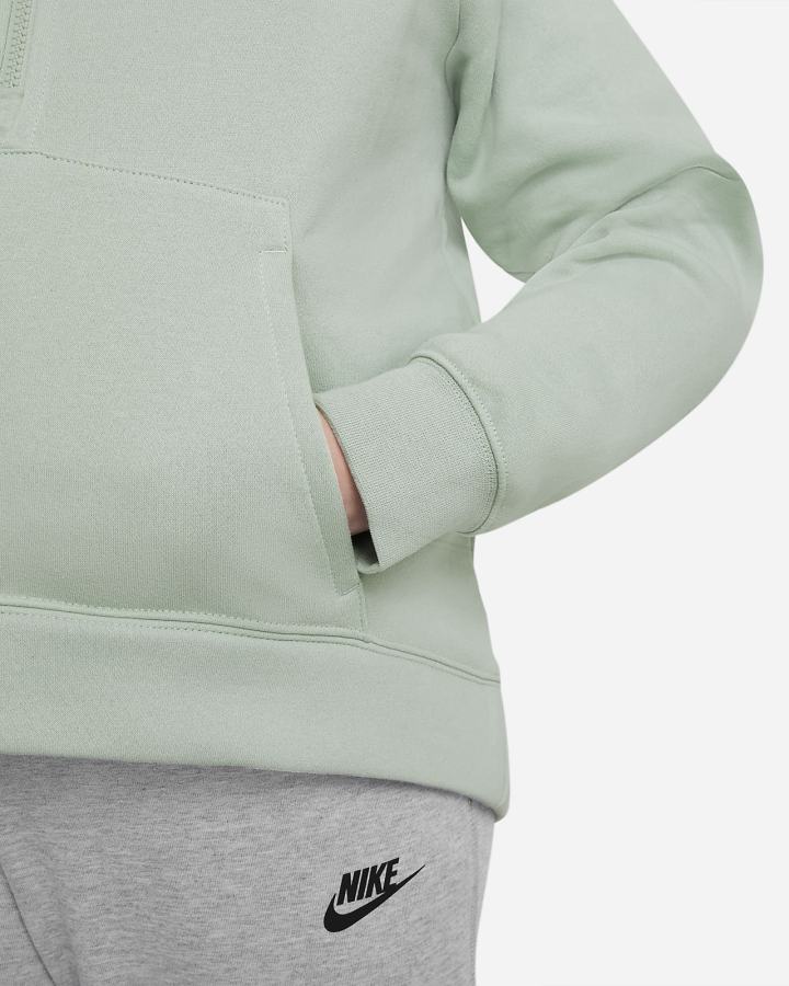 Nike Sportswear Club Fleece Kids 1/2-Zip (Extended Size) Za Djevojčice Pulover Bijele | HR-08923QOTK