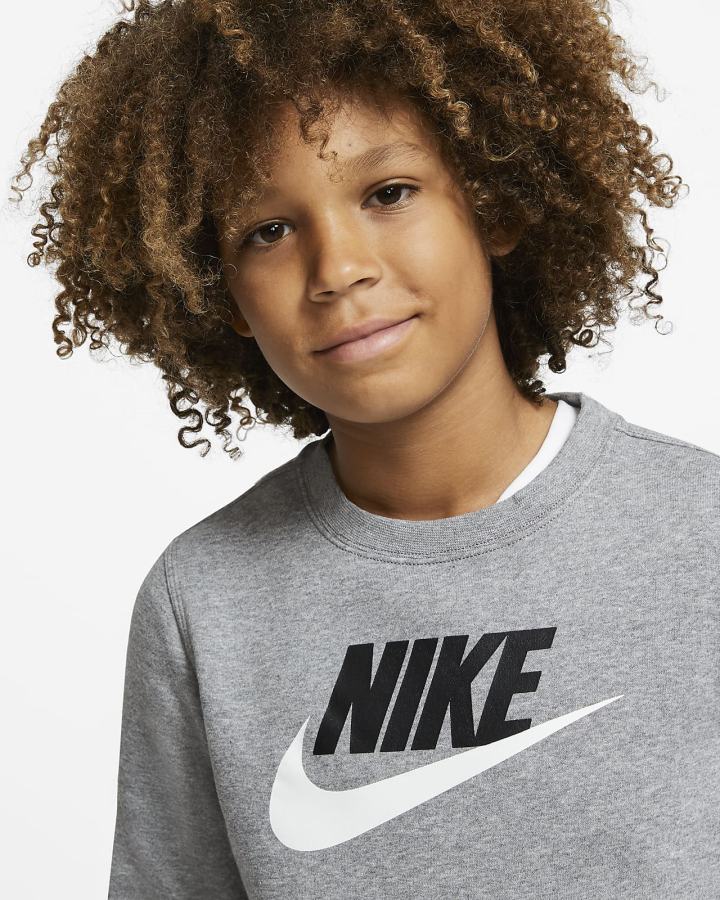 Nike Sportswear Club Fleece Kids Crew (Extended Size) Za Dječake Dukserice Tamno Sive | HR-87953WTOE