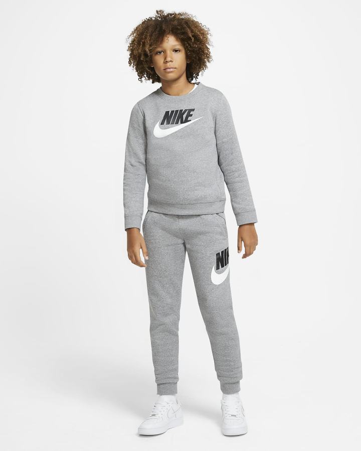 Nike Sportswear Club Fleece Kids Crew (Extended Size) Za Dječake Dukserice Tamno Sive | HR-87953WTOE