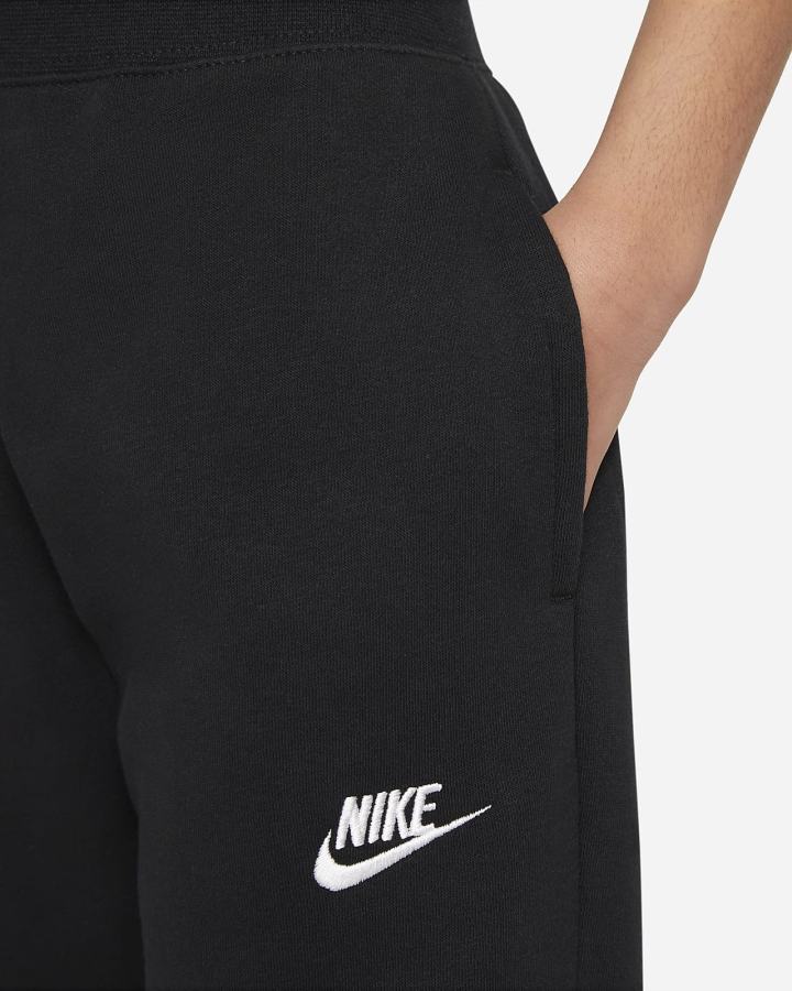 Nike Sportswear Club Fleece Kids (Extended Size) Za Djevojčice Hlače Crne Bijele | HR-36045WIFJ