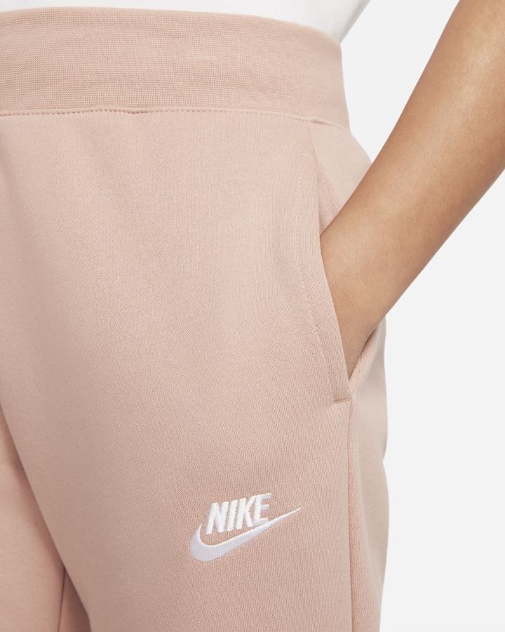 Nike Sportswear Club Fleece Kids (Extended Size) Za Djevojčice Hlače Roze Bijele | HR-57693MOBF