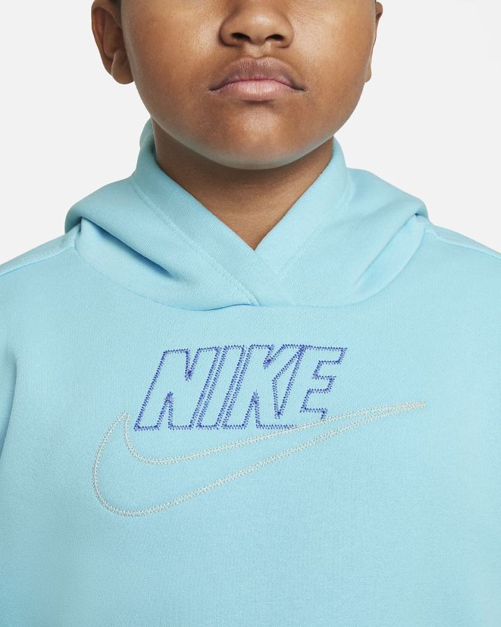 Nike Sportswear Club Fleece Kids (Extended Size) Za Djevojčice Majica S Kapuljačom Plave | HR-61784NKYJ