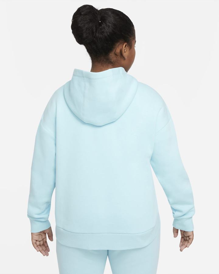 Nike Sportswear Club Fleece Kids Full-Zip Za Djevojčice Majica S Kapuljačom Bijele | HR-43029SBFA