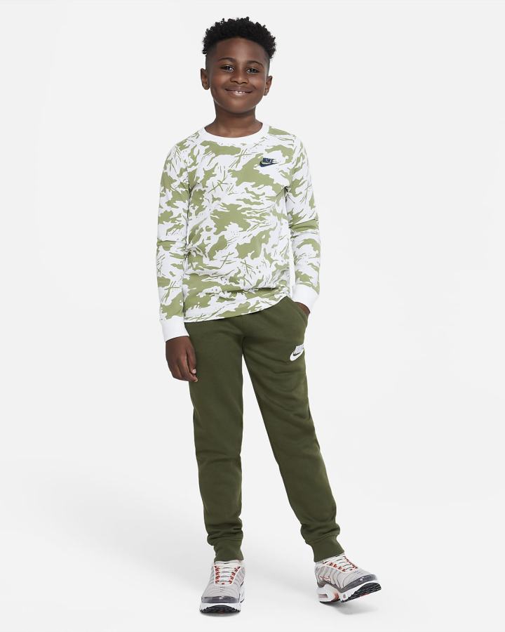 Nike Sportswear Club Fleece Kids Za Djevojčice Hlače Zelene Bijele | HR-23516YUAR