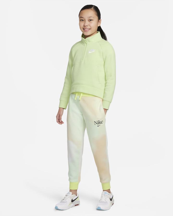 Nike Sportswear Club Fleece Kids Za Djevojčice Hlače Svijetlo Limun | HR-24568OZNV