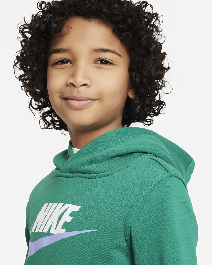 Nike Sportswear Club Fleece Kids Za Djevojčice Majica S Kapuljačom Zelene | HR-70324PKXE