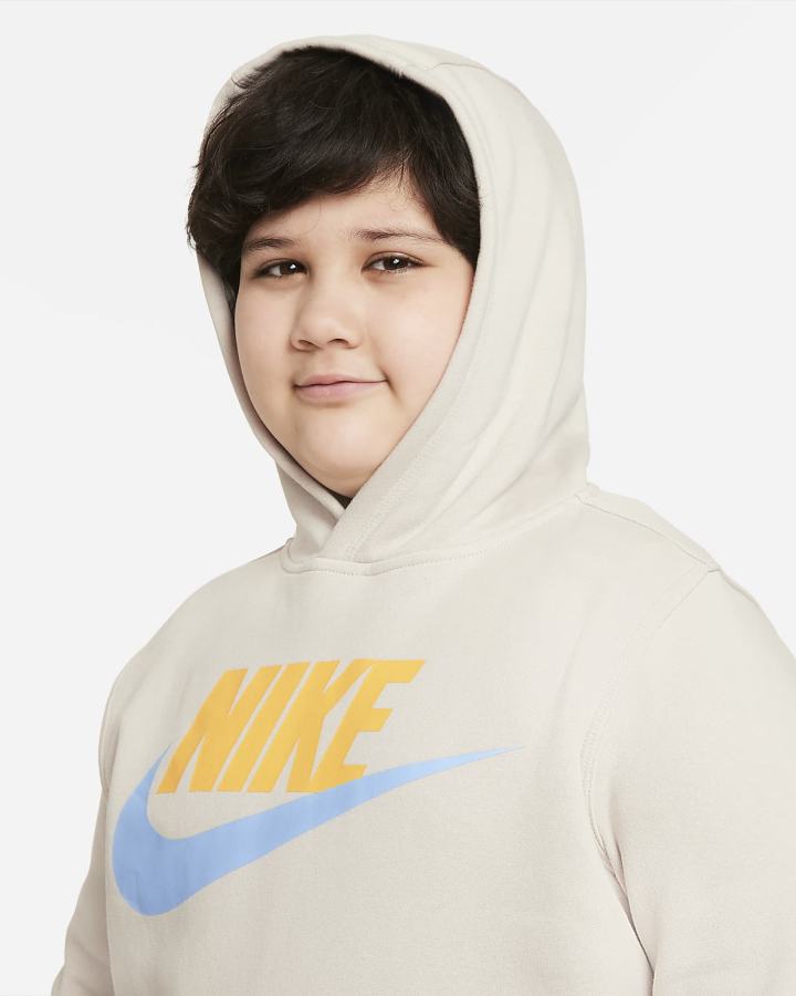 Nike Sportswear Club Fleece Kids Za Djevojčice Majica S Kapuljačom Smeđe | HR-75946TWQK