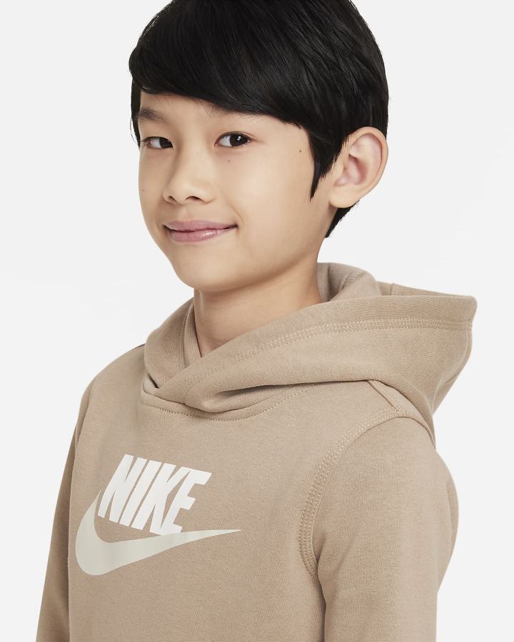 Nike Sportswear Club Fleece Kids Za Djevojčice Majica S Kapuljačom Kaki Boja | HR-83916WDFE