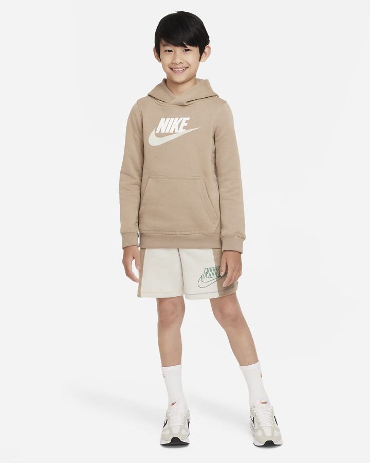 Nike Sportswear Club Fleece Kids Za Djevojčice Majica S Kapuljačom Kaki Boja | HR-83916WDFE