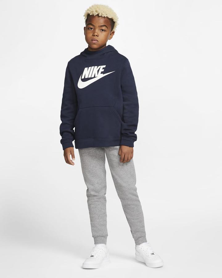 Nike Sportswear Club Fleece Kids Za Djevojčice Hlače Tamno Sive Bijele | HR-96423LSNJ