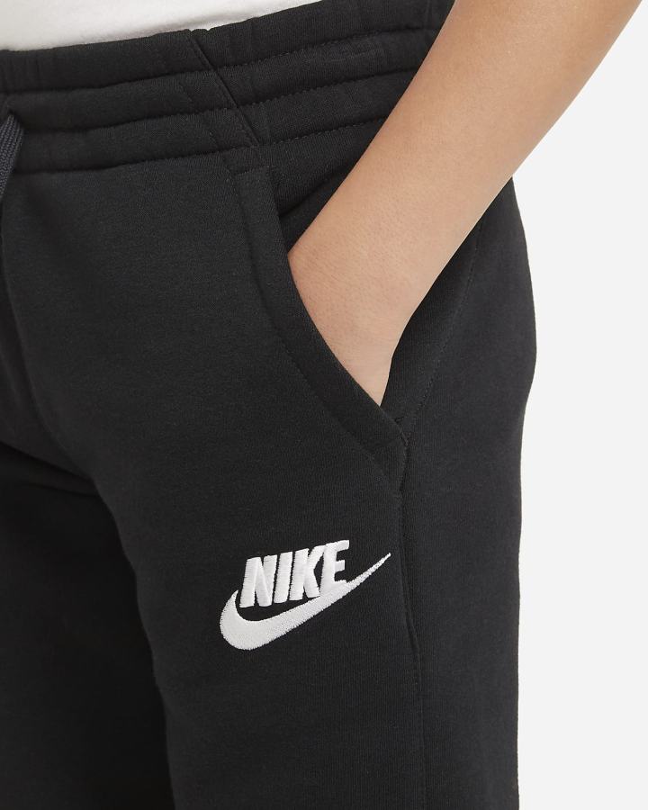 Nike Sportswear Club Fleece Kids Za Dječake Jogger Hlače Crne Bijele | HR-46253MAFY