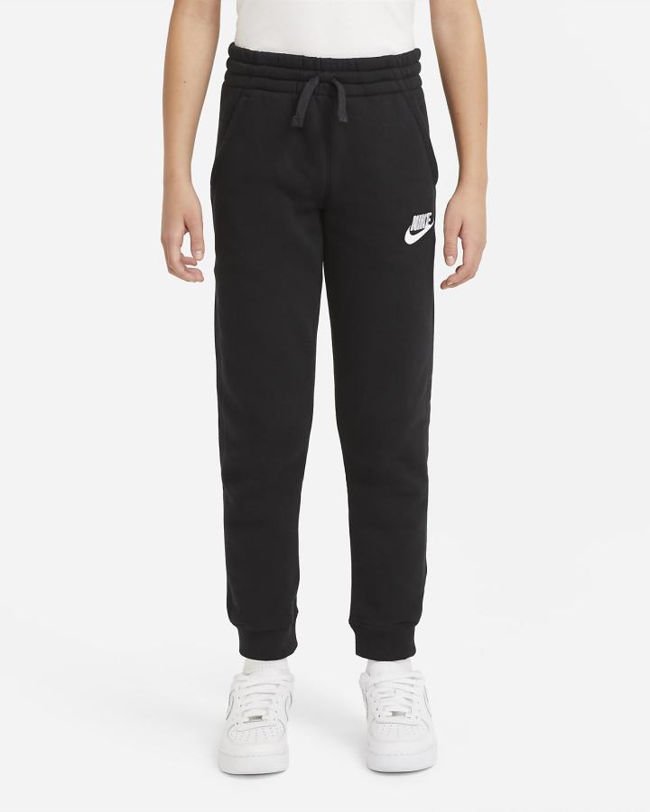 Nike Sportswear Club Fleece Kids Za Dječake Jogger Hlače Crne Bijele | HR-46253MAFY