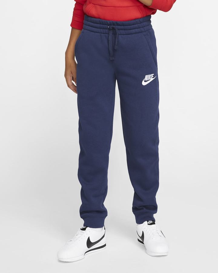 Nike Sportswear Club Fleece Kids Za Dječake Hlače Tamnoplave Bijele | HR-49813ONVH