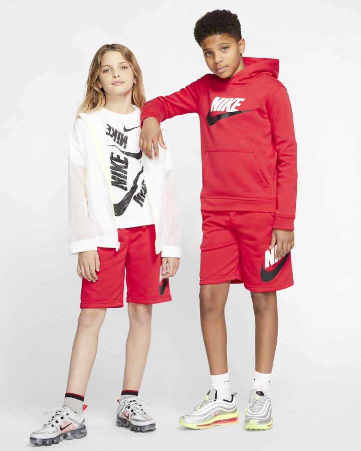 Nike Sportswear Club Fleece Kids Za Dječake Kratke Hlače Crvene | HR-53264IOGA