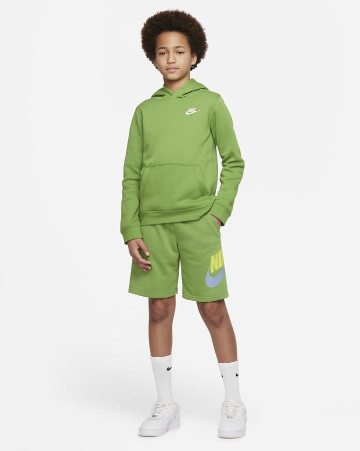 Nike Sportswear Club Fleece Kids Za Dječake Kratke Hlače Zelene | HR-53740NCTO