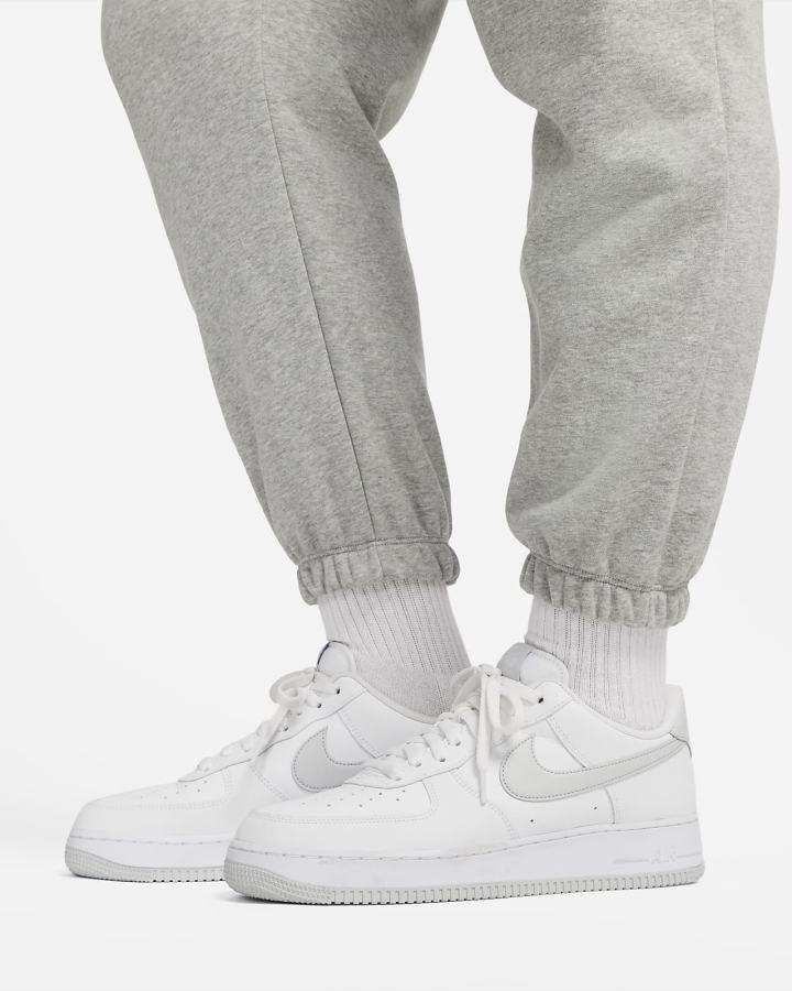 Nike Sportswear Club Fleece Mid-Rise Oversized Ženske Trenirke Tamno Sive Bijele | HR-81045IVTA