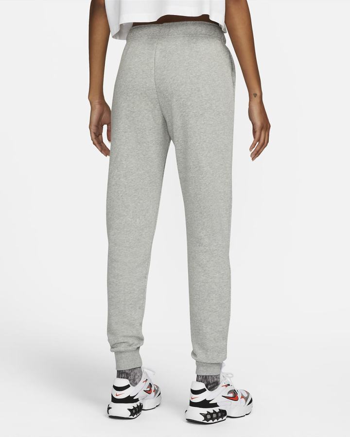 Nike Sportswear Club Fleece Mid-Rise Ženske Jogger Hlače Tamno Sive Bijele | HR-74063YXUK