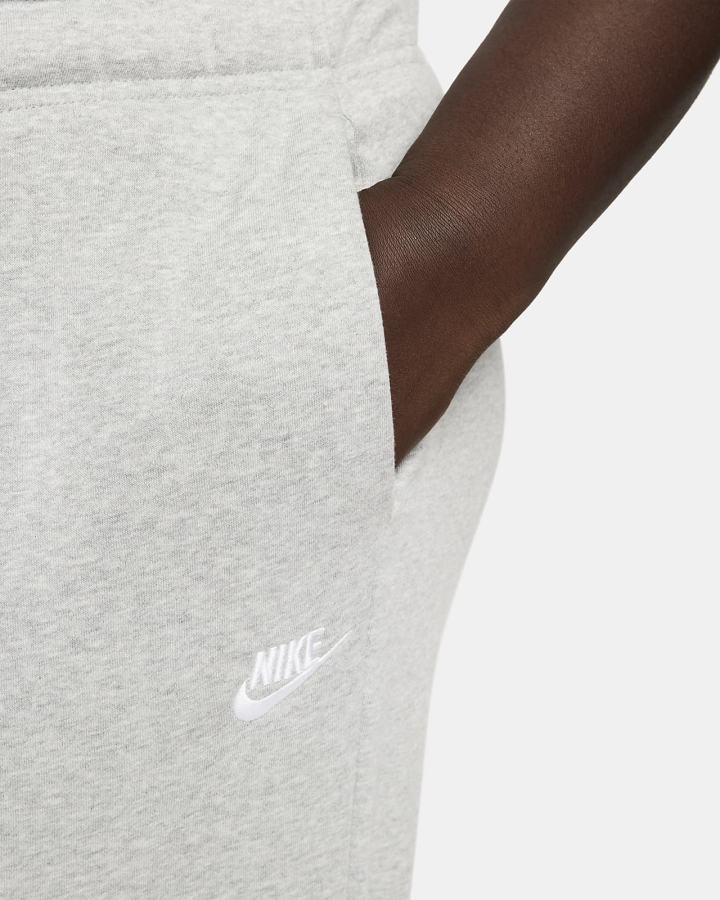 Nike Sportswear Club Fleece Mid-Rise Ženske Jogger Hlače Tamno Sive Bijele | HR-94510AYIW