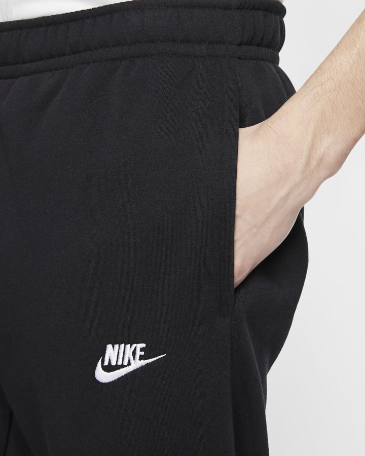 Nike Sportswear Club Fleece Muške Hlače Crne Bijele | HR-59021UELG