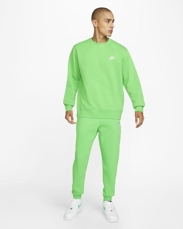 Nike Sportswear Club Fleece Muške Jogger Hlače Svijetlo Zelene Bijele | HR-25019PWRA