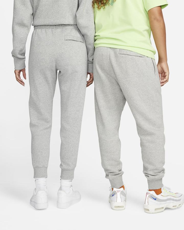 Nike Sportswear Club Fleece Muške Jogger Hlače Tamno Sive Srebrne Bijele | HR-45319YIDV