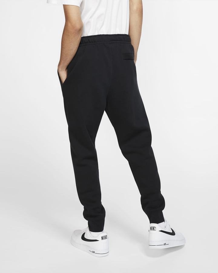 Nike Sportswear Club Fleece Muške Jogger Hlače Crne Bijele | HR-75692ZQYO