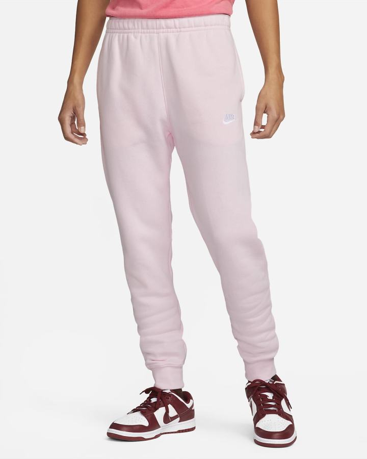 Nike Sportswear Club Fleece Muške Jogger Hlače Roze Bijele | HR-76321AIGP